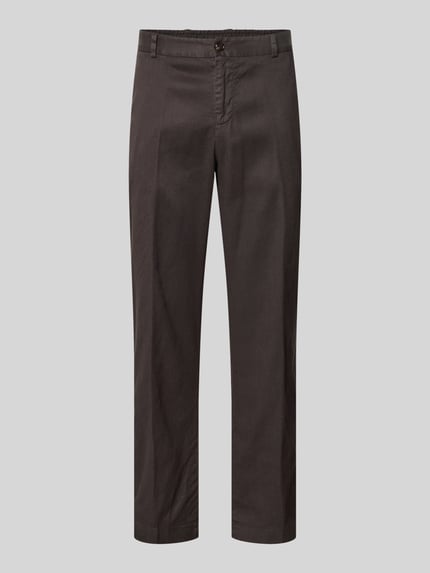 Leinenhose mit französischen Eingrifftaschen Modell 'River' Shop The Look MANNEQUINE