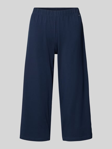 SKINY Spodnie od piżamy o kroju relaxed fit z nadrukiem z logo Ciemnoniebieski 1