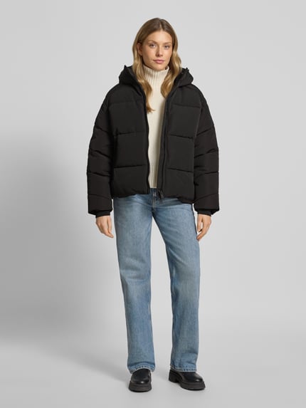 WITHBLACK Regular Fit Puffer Jacket mit Zweiwege-Reißverschluss Black 1