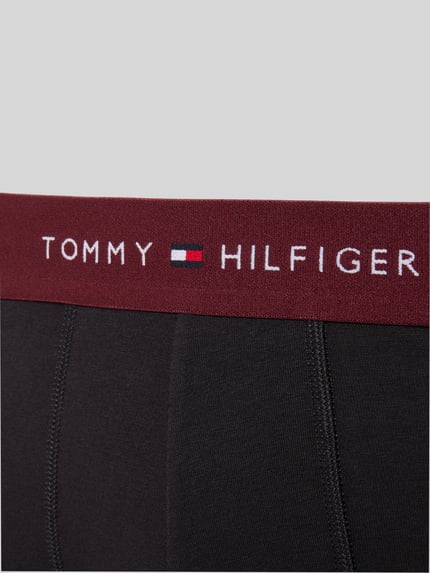 Tommy Hilfiger Majtki i obcisłe bokserki z mieszanka bawełny w zestaw 3 szt. Bordowy 2