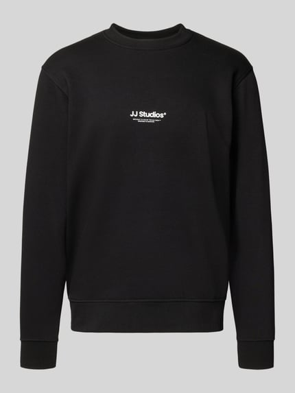 JACK & JONES Sweatshirt mit Label-Print Modell 'SOHO' BLACK 2