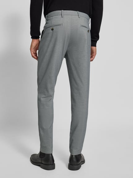 Tommy Hilfiger Slim Fit Stoffhose aus Baumwoll-Mix Modell 'BLEECKER' Mittelgrau 5