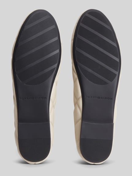 Tommy Hilfiger Ballerina van echt leer Ecru - 3