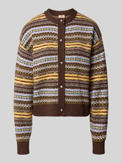 Levi's® 300 Strickjacke mit Zierknöpfen CHARLOTTE Dunkelbraun 2