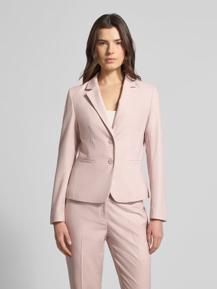 MORE & MORE Slim fit blazer met reverskraag Rosé - 4