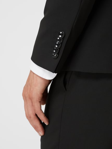 Strellson Regular Fit 2-Knopf-Sakko mit Woll-Anteil Black 7