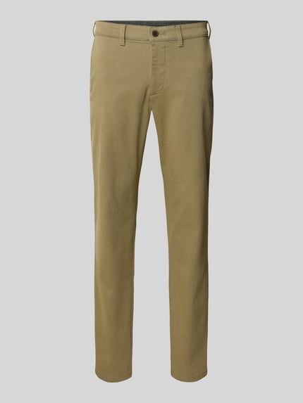 Christian Berg Men Spodnie o kroju regular fit z wpuszczanymi kieszeniami Khaki melanż 2
