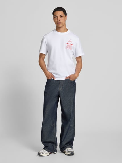 The North Face T-Shirt mit Motiv-Print Modell 'MOUNTAIN PLAY' Weiss 1