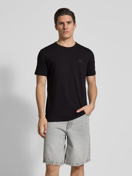 BOSS Orange T-Shirt aus reiner Baumwolle Black 4
