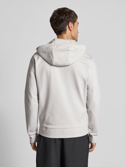 BOSS Green Regular Fit Sweatjacke aus Baumwoll-Mix Hellgrau 5