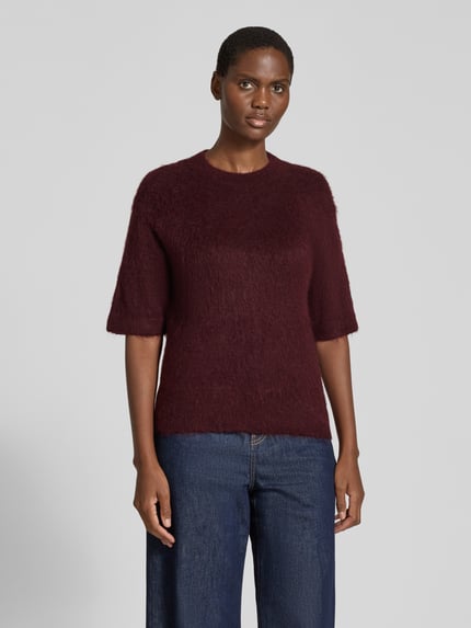 OPUS Pullover aus Mohair mit Halbarm Modell 'Pammi' Bordeaux 3