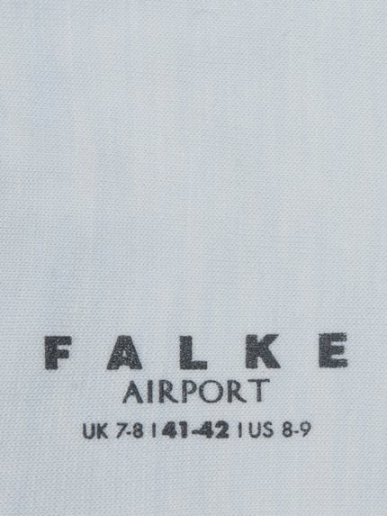 FALKE Sokken van scheerwolmix model 'Airport Sock' Lichtblauw - 2