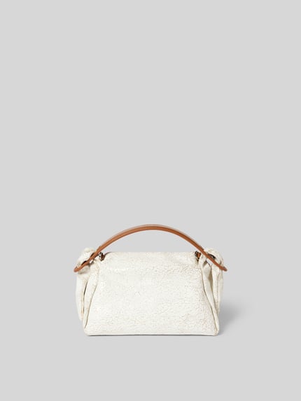 Kenzo Henkeltasche aus echtem Rindsleder Ecru 4