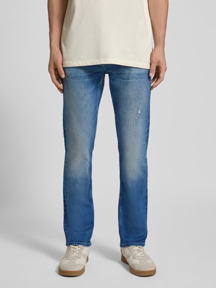 BOSS Orange Slim fit jeans van katoenmix, model 'DELAWARE BO' Lichtblauw - 4