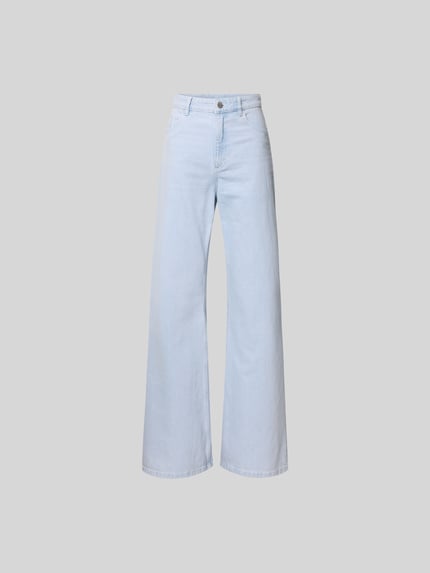 straight fit jeans met logopatch Shop The Look MANNEQUINE