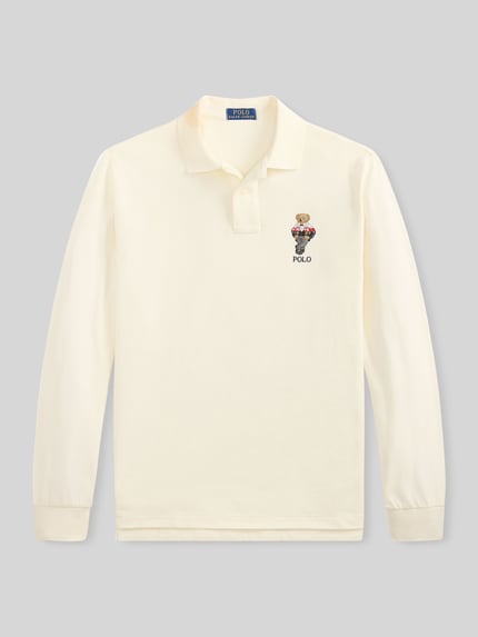 Polo Ralph Lauren Poloshirt mit Bären-Stickerei Offwhite 2
