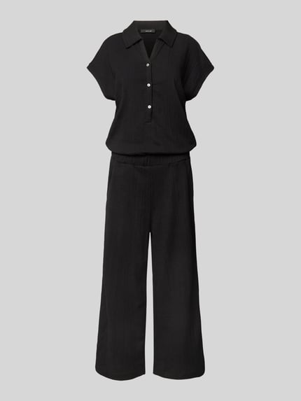 OPUS Kombinezon z fakturowanym wzorem model ‘Melti polo’ BLACK 2