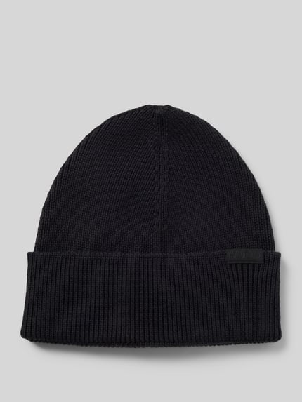 HUGO Beanie mit dezentem Logo-Detail Modell 'Xential' Black 1