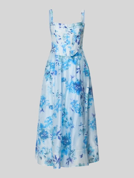 Produktfoto, Damen Midikleid aus Lyocell-Mix Modell 'Lilah' von Bardot mit Taillierter Passform, Floraler Allover-Print, Ärmelloses-Design.