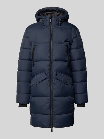 Tom Tailor Regular Fit Steppmantel mit Kapuze Marine 2