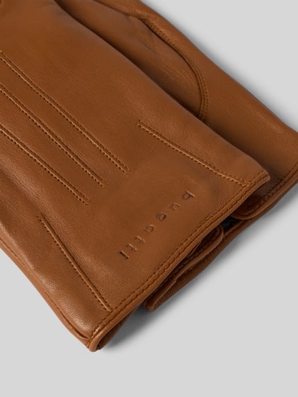 bugatti Handschoenen met labeldetail Cognac - 2