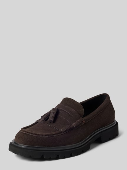Steve Madden Loafers aus Leder Modell 'Horst-O' Dunkelbraun 1