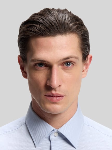 BOSS Regular Fit Businesshemd aus Baumwoll-Mix Bleu 3