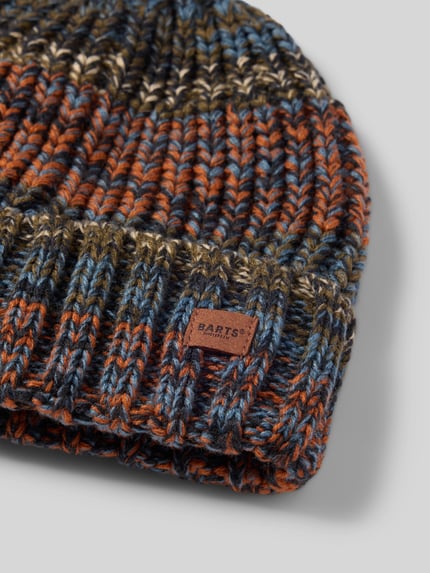 Barts Mütze mit Label-Patch Modell 'AKOTAN BEANIE' Blau 2