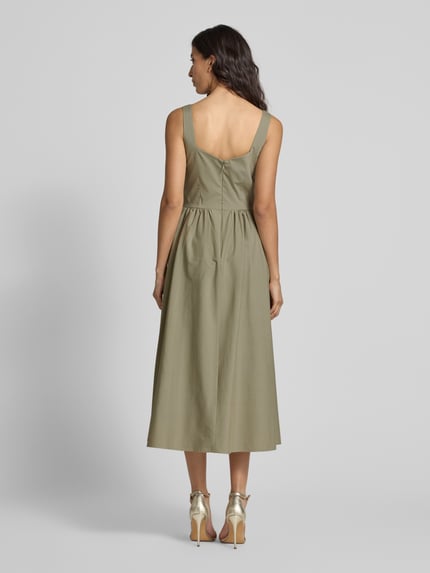 Jake*s Cocktail Cocktailkleid mit Karree-Ausschnitt Khaki 5