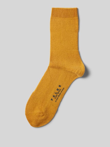 FALKE Sokken met hoogwaardige mix van wol en kasjmier, model 'COSY WOOL' Geel - 1