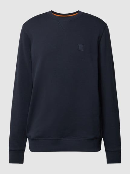 BOSS Orange Sweatshirt mit Label-Detail Modell 'Westart' Marine 2