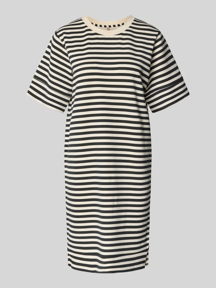 Soyaconcept Knielanges Sweatkleid mit Rundhalsausschnitt Modell 'BARNI' BLACK 2