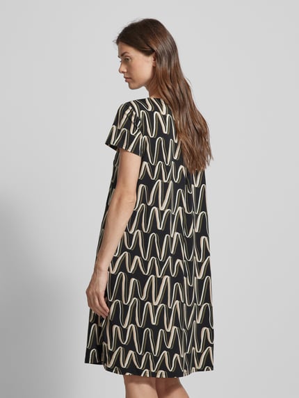 Betty Barclay Knielanges Kleid mit Allover-Muster Black 5