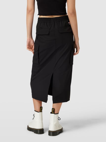 Tommy Jeans Midirock mit Cargotaschen Black 5