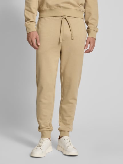 HUGO Dres z nadrukiem z logo model ‘DapoDayote’ Beżowy 6
