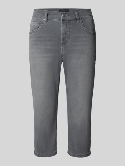 ANGELS Caprijeans aus Denim mit Umschlag Modell 'Capri' Mittelgrau 2