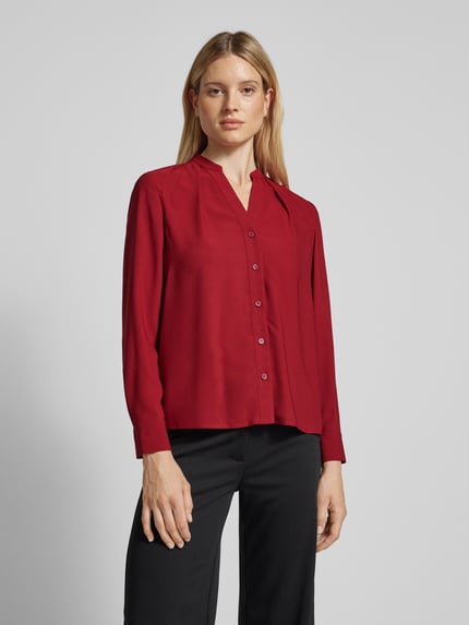 Calvin Klein Womenswear Bluzka z listwą guzikową na całej długości Czerwony 4