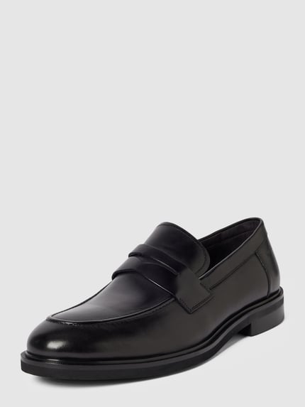 DIGEL Penny loafers met vetersluiting, model 'Sokrates' Zwart - 1