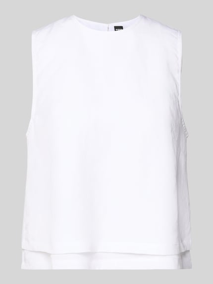 Blousetop met open rug model 'BLINY' Shop The Look MANNEQUINE