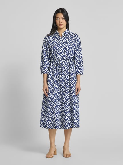 Seidensticker Midi-jurk met 3/4-mouwen Marineblauw - 4
