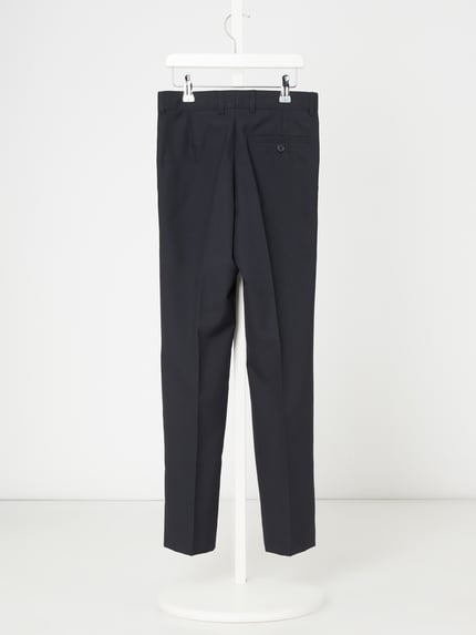 Produktfoto, Stoffen broek met scheerwolmix, recht model, steekzakken, achterzak, knoop- en ritssluiting, van G.O.L., maat 140, binnenbeenlengte 60 cm