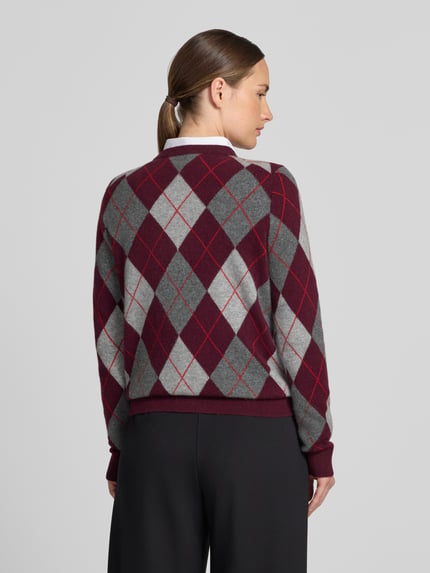Jake*s Casual Regular Fit Pullover aus reinem Kaschmir Dunkelgrau Melange 5