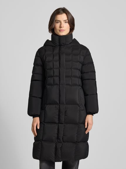 Marc Cain Daunenmantel mit Kapuze und Eingrifftaschen Black 4