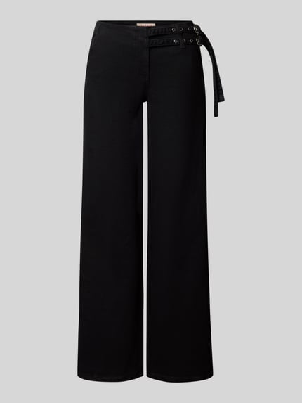 Gina Tricot Jeansy Bootcut z mieszanka bawełny Czarny 1