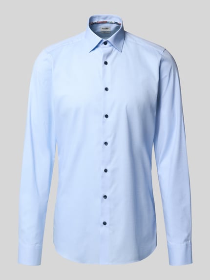 OLYMP Level 5 Slim Fit Businesshemd mit extra langem Arm Bleu 2