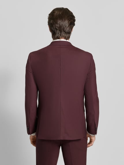 HUGO Garnitur o kroju slim fit z mieszanki wełny Model 'ARTI-HESTEN' Bordowy 5
