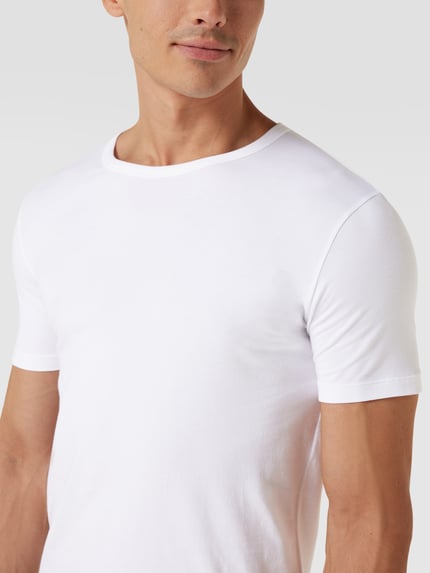 BOSS T-shirt z detalem z logo w zestawie 2 szt. Biały 3