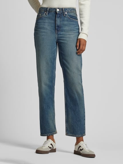 Tommy Hilfiger Skinny fit high waist jeans in used-look Jeansblauw - 4