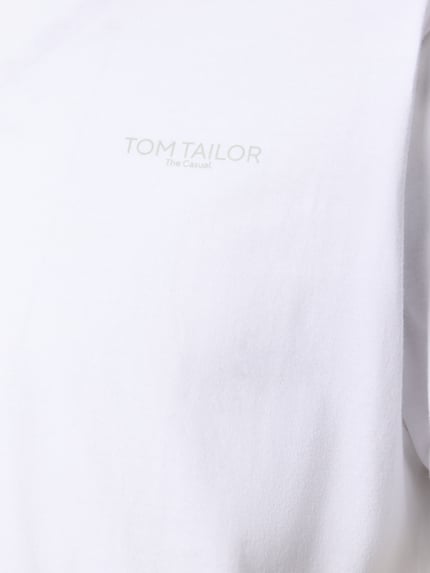 Tom Tailor T-Shirt mit Logo-Schriftzug im 3er-Pack Taupe 2
