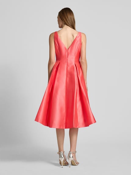Adrianna Papell Cocktailkleid mit gelegten Falten Pink 5